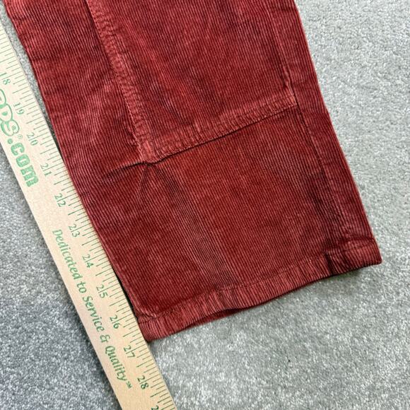 We the Free People NWT Corduroy Risk Taker High Rise Straight Red Sz 27 Western - Picture 14 of 16